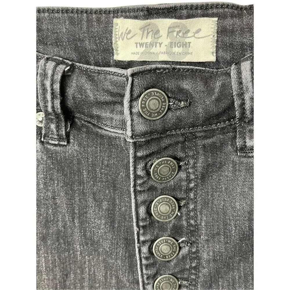 Free People We The Free Irreplaceable Flare Jeans Gray‎ Size 28